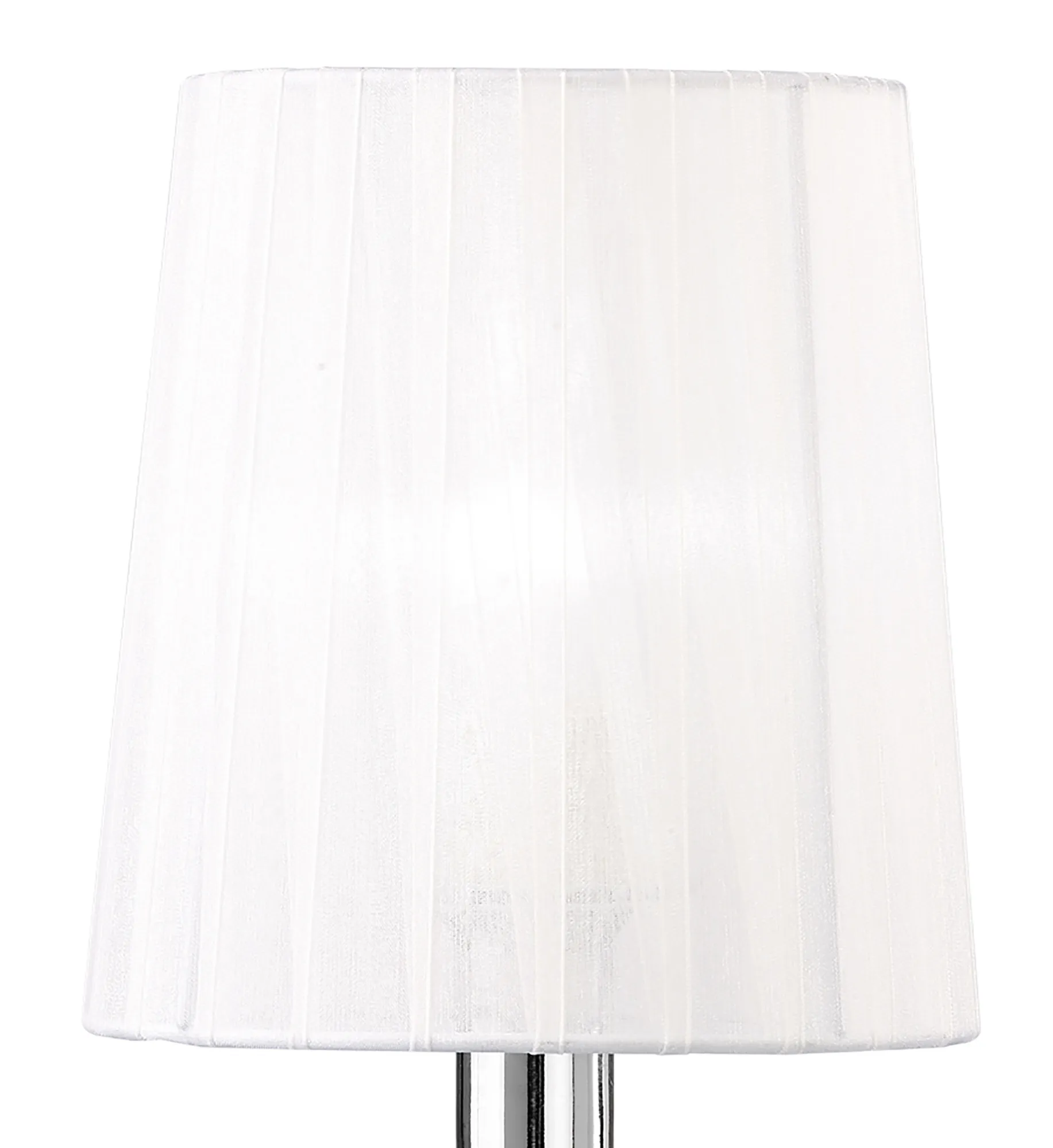 Loewe 47cm 1 Light Table Lamp M4637  Mantra Loewe Polished Chrome-White